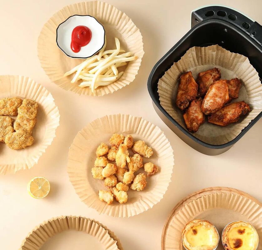 Quality Disposable Air Fryer Paper Liners - Food Grade Paper, Heat Resistant, Oil Proof for Easy Cleanup factory