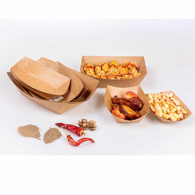 quality Eco-Friendly Durable Lightweight Kraft Paper Boat Tray for Marine Applications factory