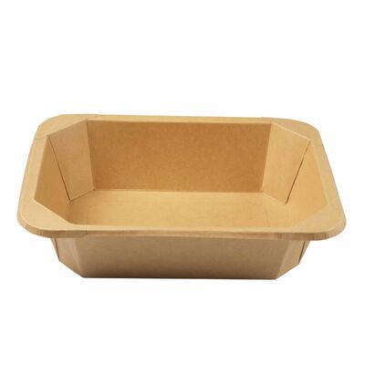 Quality Kraft Paper Rectangular Box with PP/PET Lid - Eco Paper Cup in 500ML and 700ML Sizes factory