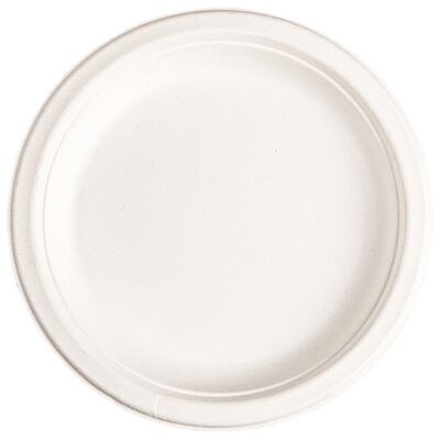 Quality 100% Eco-Friendly Biodegradable Compostable Sugarcane Plate Disposable Plate for Restaurants and Cafes factory